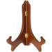 Bard s Hinged Walnut MDF Wood Plate Stand 8 H x 7 W x 4.75 D (For 8 - 10 Plates) Pack of 3