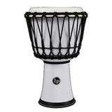 LP World Rope-Tuned Circle Djembe 7 in. White