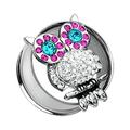 Night Owl Multi-Sprinkle Dot Ear Gauge Tunnel Plug Earrings