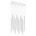 Z-Lite 917Mp24-Led-11L Forest 11 Light 24 Wide Led Linear Pendant - Chrome