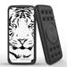 INFUZE Qi Wireless Portable Charger for OnePlus 9 External Battery (12000 mAh 18W Power Delivery USB-C/USB-A 3.0 Ports Suction Cups) with Touch Tool - White Tiger