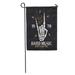 LADDKE Born Rock Music Skeleton Hand and Lightning Vintage N Roll Garden Flag Decorative Flag House Banner 12x18 inch