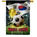 Ornament Collection 28 x 40 in. World Cup South Korea Sports Soccer Double-Sided Vertical Decoration Banner House & Garden Flag - Yard Gift