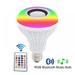 Party Music LED Light Bulb with Built-in Bluetooth Speaker E27 Screw Base Remote Control RGB Color Changing for iOS & Android Phones