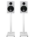 Pair Rockville APM8W 8 500 Watt Powered USB Studio Monitor Speakers+29 Stands