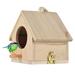 ISHANTECH Wooden Bird House Hanging Birdhouse for Outside Garden Patio Decorative Nest Box Bird House