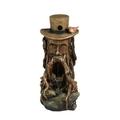 Jeco 31 Tree Stump Face Fountain With LED Light And Bird House