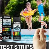 QISIWOLE Pool and Spa Test Strips - Quick and Accurate Pool Test Strips - 7-1 Pool Test Kit - Bromine pH Hardness and Chlorine Test Strips - with Ebook and App - 50 Water Test Strips Deals