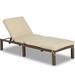 Haverchair Outdoor Chaise Lounge Patio Adjustable Wicker Chaise Lounge with Cushion