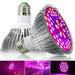 28W LED Grow Light Plant Growth Bulb E26/E27 Base Water Companion Room Garden Greenhouse 150LED Ideal for Indoor Plants Greenhouses Large House Plants Gardens Hydroponics Grow Tent/2PCS