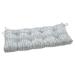 Pillow Perfect Outdoor | Indoor Alauda Frost Outdoor Tufted Bench Swing Cushion 44 X 18 X 5