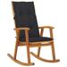 UBesGoo Rocking Chair with Cushions Solid Acacia Wood