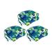 Blazing Needles Spun Polyester U-Shaped Outdoor Dining Chair Cushions Luxury Azure - Set of 6