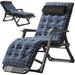 ABORON 3 in 1 Camping Chairs with Soft Cushion & Headrest Outdoor Padded Lounge Chair Portable Adjustable Reclining Chair 440 lbs
