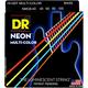 DR Strings Hi-Def NEON Multi-Color Coated 4-String Bass Strings Lite (40-100)