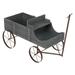 Shine Company Decorative Buckboard Wagon Garden Planter Large - Gray