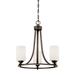 7253-RBZ-Millennium Lighting-Bristo - 3 Light Chandelier-21.5 Inches Tall and 19.5 Inches Wide-Rubbed Bronze Finish -Traditional Installation