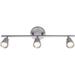 WAC Lighting Solo 3-Light LED Energy Star Aluminum Fixed Rail in Brushed Nickel