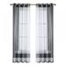 White/Black/Grey Outdoor Sheer Curtain for Patio Waterproof UV Proof Grommet Indoor Outdoor Sheer Voile Drape for Porch/Pergola