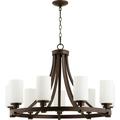 Quorum Lighting - Nine Light Chandelier - Lancaster - 9 Light 2-Tier Chandelier