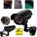 Dummy Security Camera Fake Surveillance Security CCTV Camera System with LED Red Flashing Light for Outdoor