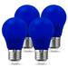 Blue LED Bulb 3W 2000K Warm White 250LM 20W Equivalent Bulbs for Home Lighting Ceiling Fan Living Room Not Dimmable 4 Pack