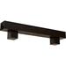 Ekena Millwork 8 H x 10 D x 72 W Sandblasted Faux Wood Fireplace Mantel Kit w/ Alamo Corbels Premium Mahogany