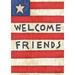 Toland Home Garden Patriotic Welcome Friends Double Sided House Flag