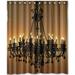 Libin lighted classical Chandeliers Shower Curtain Polyester Fabric Bathroom Decorative Curtain Size 60x72 Inches