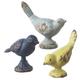 Diva At Home Set of 12 Gray and Blue Distressed Finish 3 Assorted Birds Statues Garden Decor 3