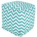 Majestic Home Goods Chevron Indoor/Outdoor Ottoman Pouf Cube