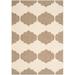 SAFAVIEH Courtyard Elwyn Geometric Trellis Indoor/Outdoor Area Rug 5 3 x 7 7 Beige/Brown