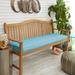 Humble and Haute Sunbrella Indoor/ Outdoor Bench Cushion 55 to 60 Corded Cast Horizon 57 in x 16 in x 2 in