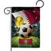 Ornament Collection 13 x 18.5 in. World Cup Qatar Sports Soccer Double-Sided Vertical House Decoration Banner Garden Flag - Yard Gift