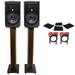 (2) JBL 308P MkII 8 Studio Monitors+36 Stands+Isolation Pads+XLR Cables
