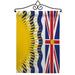 British Columbia Garden Flag Set Canada Provinces 13 X18.5 Double-Sided Yard Banner