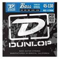 Dunlop DBN45130 Nickel Medium 5 String Stainless Steel Bass Guitar Strings .45-.130