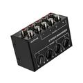 ametoys Mini Stereo Audio Mixer with 4-Channel RCA Inputs Separate Controls Full Metal Shell
