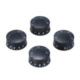 4pcs Speed Tone Control Knobs for Gibson Les Paul Guitar Replacement Electric Guitar Parts Black