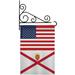 Nationality Jersey Us Friendship Garden Flag Set Regional 13 X18.5 Double-Sided Decorative Vertical Flags House Decoration Small Banner Yard Gift