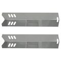 2-Pack BBQ Grill Heat Shield Plate Tent Replacement Parts for Backyard Grill GBC1449WBS-C - Compatible Barbeque Stainless Steel Flame Tamer Flavorizer Bar Vaporizer Bar Burner Cover 15