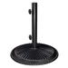 Simply Shade Coral Modern Cast Iron Umbrella Base in Black Finish