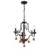 Minka Lavery 2663 Colonial Charm 3 Light 19 Wide Taper Candle Style Chandelier - Old