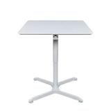 32 Pneumatic Height Adjustable Square Cafe Table - White