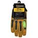 Kinco 7014484 Foreman Mens Indoor & Outdoor Padded Gloves Black & Tan - Large - Set of 2