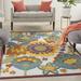 Nourison Aloha Indoor/Outdoor Multicolor 6 x 9 Area Rug (6x9)