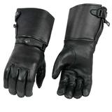 Xelement XG37502D Men s Black USA Deerskin Leather Gauntlet Gloves Small