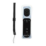 Turpow Remote Controller for Wii Built-in Motion Plus Remote Compatible with Nintendo Wii and Wii U Game Wireless Controller with 3 Axis /Shock Function with Silicone Case and Wrist Strap (Black)