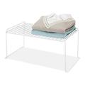 6030788 STACKABLE SHELF WHT 9 H Whitmor 9 in. H X 20 in. W X 12 in. L White Stackable Shelf