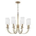 Eight Light Chandelier 26.5 inches Wide By 22.5 inches High-Aged Brass Finish Bailey Street Home 116-Bel-3029195
